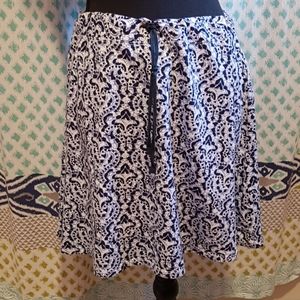 Aventura blue/white cotton skirt